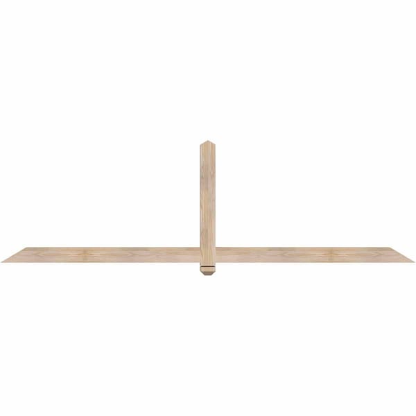 Ekena Millwork Eugene Smooth Timber Gable Bracket, Douglas Fir, 96"W x 28"H x 3 1/2"D x 3 1/2"F, 7/12 Pitch GBW096X28X0404EUG00SDF - main